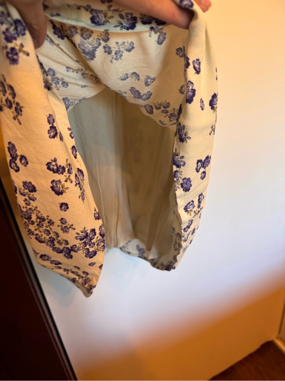 Rouje Paolina White & Blue Floral Midi Dress - Picture 7 of 8